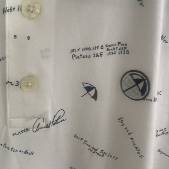 White Arnold Palmer Puma Golf polo crazy soft fabric! - Picture 12 of 12